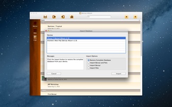 Bonsai Album Import from Mobile Device