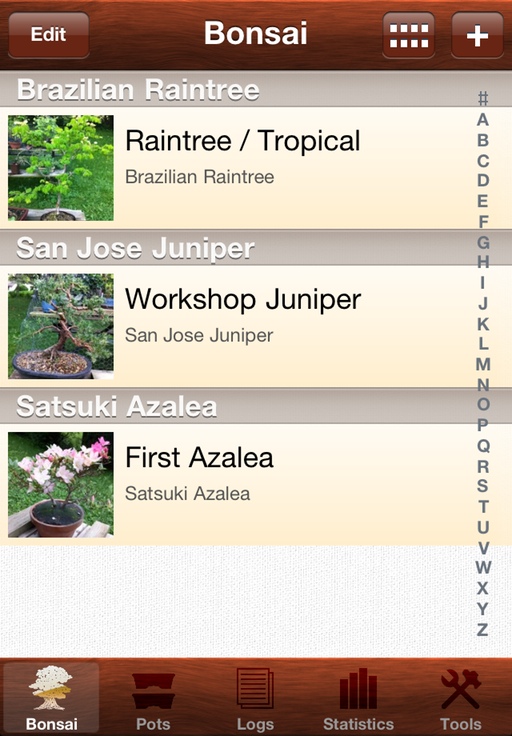 Bonsai Album Screenshot
