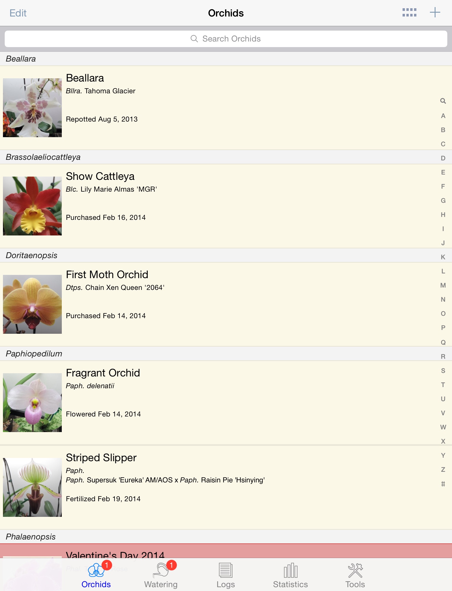 orchid album app